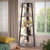 MAYEERTY 5-Tier Corner Shelf, 70" Tall Corner Ladder Shelf Small Bookshelf - 2 of 4