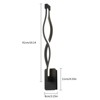 YIYIBYUS Modern Wall Sconce, Black LED Wall Light 16.14×2.56 inches Wall Sconce Lighting - 4 of 4
