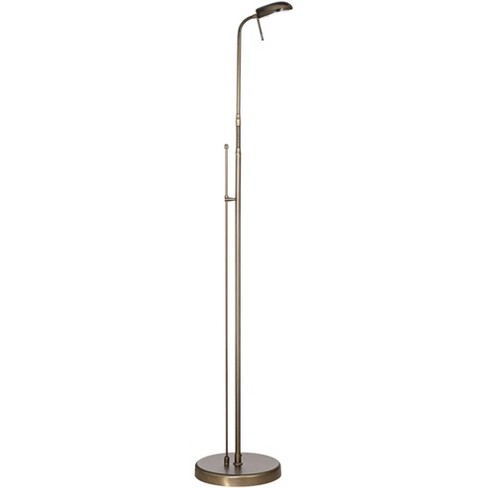 Culver Modern Pharmacy Lamp Floor Standing LED Adjustable Height Plated 57  Tall Aged Brass Metal Shade Pole Light for Living Room Reading House