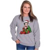 Cute Betty Boop Christmas Present Women Crewneck Sweatshirt Brisco Brands - 3 of 4
