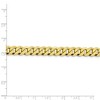 Black Bow Jewelry Men's 8.25mm 10k Yellow Gold Flat Beveled Curb Chain Bracelet - 4 of 4