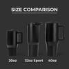HydroJug Sport - Stainless Steel Tumbler with Straw, Vacuum Insulated, Leakproof Water Bottle, Ergonomic Design, Dishwasher Safe - 4 of 4