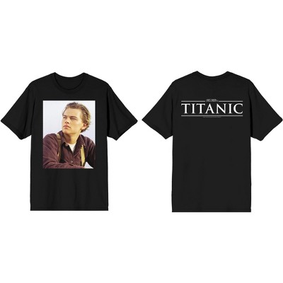 Titanic Men's Movie Logo Jack Screen Short Black Graphic T-shirt : Target