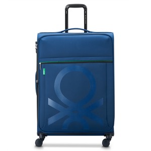 United Colors of Benetton x DELSEY PARIS Large Checked Color Block 27" Softside Spinner Suitcase - 1 of 4