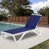 Kozyard Alan Adjustable Patio Chaise Lounge Chair – Full Flat Reclining Aluminum Frame with Durable Resin Legs - 2 of 4