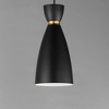 Maxim Lighting Carillon 1 - Light Pendant in  Black/Satin Brass - 2 of 4