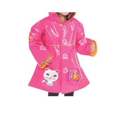 Girl Lucky Cat Raincoat - Kidorable