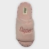 Women's dluxe by dearfoams Super Mom Fur Slide Slippers - Pink - image 4 of 4