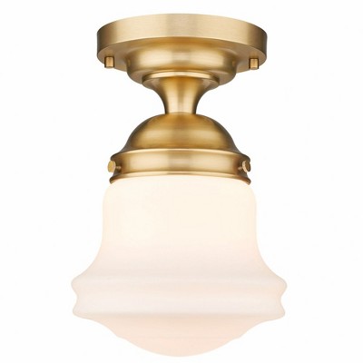 Z-Lite Vaughn 1 - Light Flush Mount in  Heritage Brass