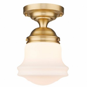Z-Lite Vaughn 1 - Light Flush Mount in  Heritage Brass - 1 of 4