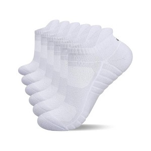 TIME HOLLOW White Ankle Socks With Anti-Blister Tab - 1 of 3