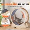 VEVOR Cat Exercise Wheel, Large Cat Treadmill Wheel for Indoor Cats, 35.8 inch Cat Running Wheel with Detachable Carpet and Cat Teaser, Beige - 3 of 4