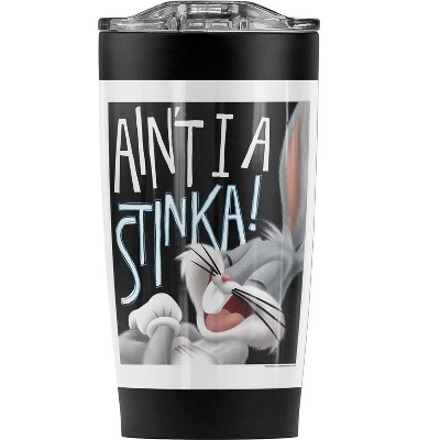 Looney Tunes Bugs Bunny Ain't I A Stinka! Steel Tumbler 20oz Coffee Travel Mug