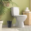 Cameo 5 Liter Waste Basket Can for Garbage, Round Open Top Trash Can for Bathroom Bedroom, Kitchen, Stainless Steel, Fingerprint Resistant - 2 of 4