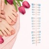 Unique Bargains Gradient Short Coffin Fake Nails 1 Pc - 4 of 4