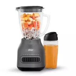 Oster Easy-to-Clean Blender with Dishwasher-Safe Glass Jar with a 20 oz. Blend-n-Go Cup