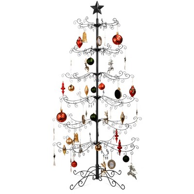 Best Choice Products Wrought Iron Ornament Display Christmas Tree w/ Easy Assembly, Stand