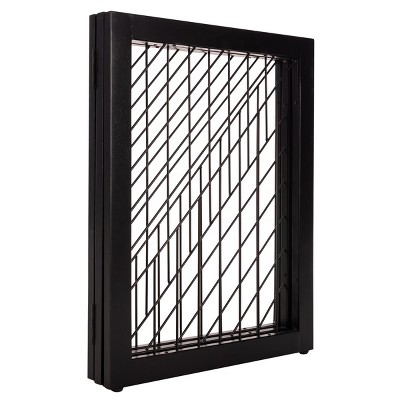 Black Metal 3-Panel Freestanding Pet Gate