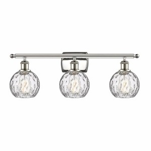 Athens Water Glass - 3 Light Bath Vanity In Industrial Style-11 Inches Tall and 26 Inches Wide - 1 of 1