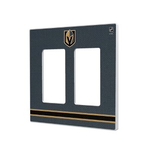 NHL Western Conference Teams Stripe Hidden-Screw Light Switch Plate for Double Rocker - 1 of 4