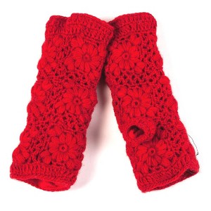 Flower Crochet Handwarmers_Nirvanna Designs - 1 of 4