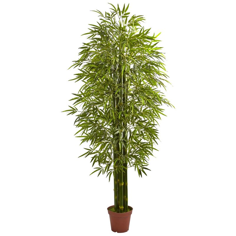 7'H Bamboo Artificial Tree UV Resistant (Indoor/Outdoor) - Nearly Natural, 1 of 6