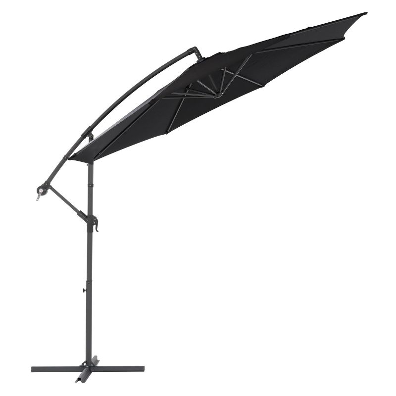 9.5' UV Resistant Offset Tilting Cantilever Patio Umbrella - CorLiving, 1 of 12