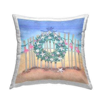 Stupell Industries Coastal Holiday Beach Wreath