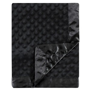 Hudson Baby Unisex Baby Plush Mink Blanket, Black, One Size - 1 of 3