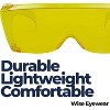 grinderPUNCH Fit Over Sunglasses  Black Wraparound UV Protection for Prescription Glasses Wearers - 4 of 4