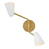 Lark Birdie 2 - Light Sconce in  Lacquered Brass/Matte White - 3 of 4