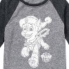 Boys' - Paw Patrol - Chase Christmas Bells Raglan Graphic T-Shirt - 2 of 4