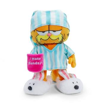 KidRobot Garfield Grouchy Garfield in Pajamas and Slippers 13" Medium Plush
