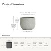LuxenHome Gray Glen Pattern MgO Round Planter, Indoor and Outdoor - 3 of 4