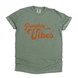 Simply Sage Market Pumpkin Vibes Stars Garment Dyed Tee - 1 of 4