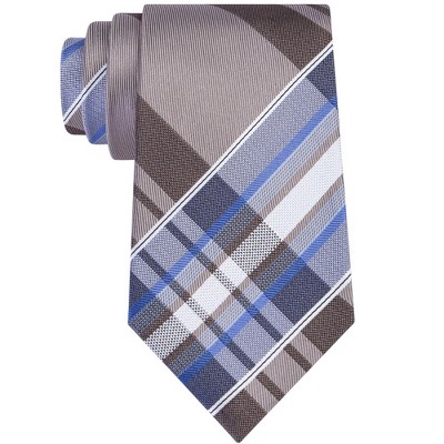 Kenneth Cole Mens Plaid Self-tied Necktie