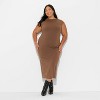 Women's Backless Cap Sleeve Midi Bodycon Dress - Wild Fable™ - 2 of 3