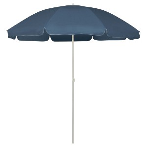 vidaXL Beach Umbrella Blue 94.5" - 1 of 4