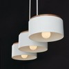 Capital Lighting Liam 3 - Light Chandelier in  Light Wood/White - 3 of 4