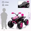 24 Volt Kids ATV Ride-On, Electric Dual 4 Wheeler with 2-Seater, Ride on Toys for Big Kids with LED Lights, Music, High Low Speed - 2 of 4