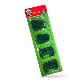 R N' Ds Ornament Hooks - Green -  300 Pack
