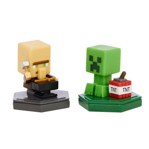 Minecraft Boost Repairing Villager And Mining Creeper Figure 2pk Target - villager news song roblox id