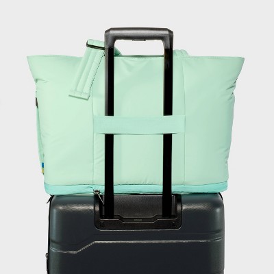 Puffer Expandable Weekender Bag - Open Story™ Sage Green: Travel Softside Carry On