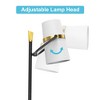 Maxax Modern Black Floor Lamp,  Gold Accent  Floor Lamp with Adjustable Arm for Living Room, Bedroom, Reading Area - 4 of 4