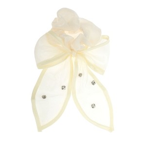 Unique Bargains Cute Flower Ribbon Scrunchie Hair Elastic Band 1 Pc - 1 of 4