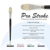 Creative Mark Pro Stroke Premium White Chungking Hog Bristle Artist Paint Brush - Filbert - Natural Bristle Brush w/ Great Control Suitable for Oils, - 2 of 4