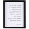 Dicksons FRMWDBL-1114-63 Let Us Give Thanks For His Unfailing Love 12 x 15 Inch Shadow Box Wall and Tabletop Frame - 2 of 3