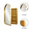 Kumasinova Recessed Metal Framed Medicine Cabinet Mirror,Bathroom Wall Cabinet with Adjustable Shelves,Bathroom Mirror Cabinet for Bedroom - 4 of 4