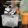 VEVOR 110V Commercial Ice Crusher 440LBS/H, ETL Approved 300W Electric Snow Cone Machine with Dual Blades, Stainless Steel Shaved Ice Machine, Silver - 2 of 4