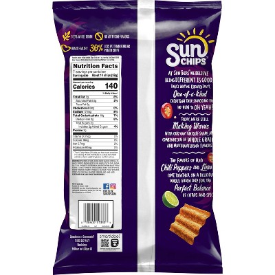 SunChips Chili Lime Chips - 7oz